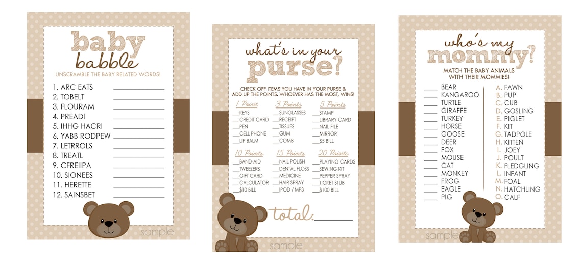 teddy-bear-printable-baby-shower-games-party-pack-of-7-etsy-australia