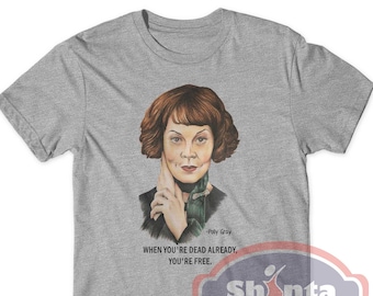 Polly Gray shirt Polly Gray T-shirt Polly Gray Quotes T-shirt Peaky blinders shirt shelby family T-shirt Helen McCrory 100% Cotton Tee Q02