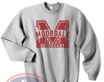 Moordale Secondary School Sweatshirt Sex Education Moordale Secondary Logo T-shirt Moordale jacket Netflix Tv show Unisex Sweater Tee Maroon