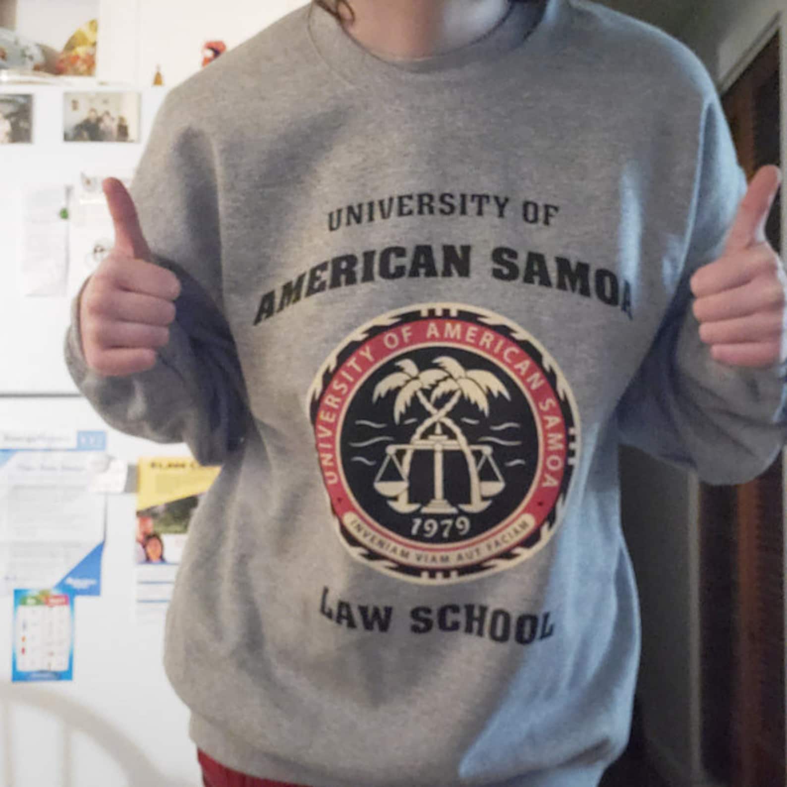 University of American Samoa Law School Sweatshirt American Etsy