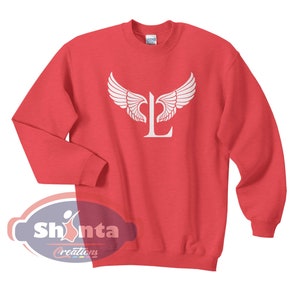 Lucifer Wings, Lucifer Morningstar Wings Sweatshirt, Lucifer shirt What is That You Truly Desire Lucifer Sayings Quotes Sweater Crewneck Tee Red