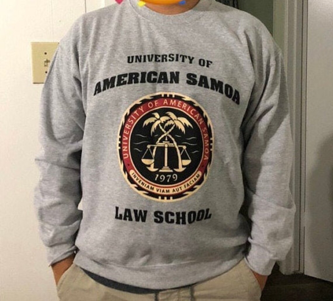 University of American Samoa Law School Sweatshirt American Etsy