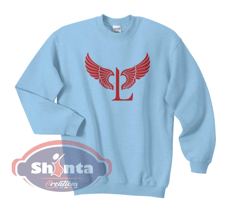 Lucifer Wings, Lucifer Morningstar Wings Sweatshirt, Lucifer shirt What is That You Truly Desire Lucifer Sayings Quotes Sweater Crewneck Tee Light Blue