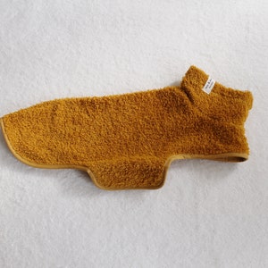 Bademantel für Dackel, Dackel Mode, Dackelkleidung, Hundebademantel, Dog robe, Maßgeschneiderter Hundemantel, Maßgeschneiderte Hundekleidung Bild 8