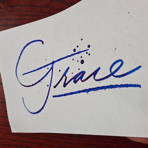 A4 Splatter Calligraphy Name