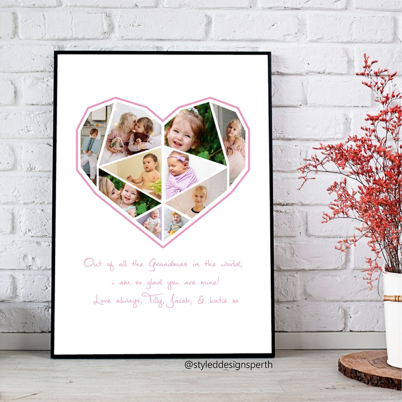 Personalised Print gift for mum Photo Print Gift for Etsy