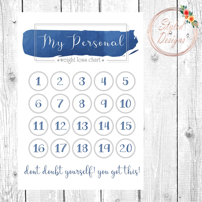 Weight Loss Motivational Planner Printable Coloring Page | Etsy
