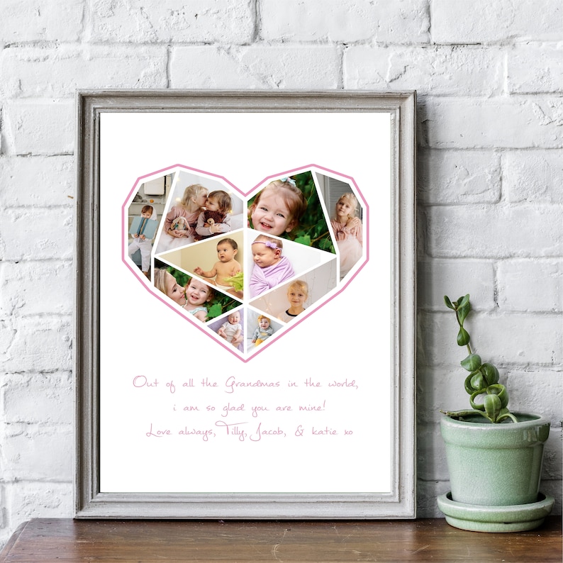 Personalised Print gift for mum Photo Print Gift for Etsy