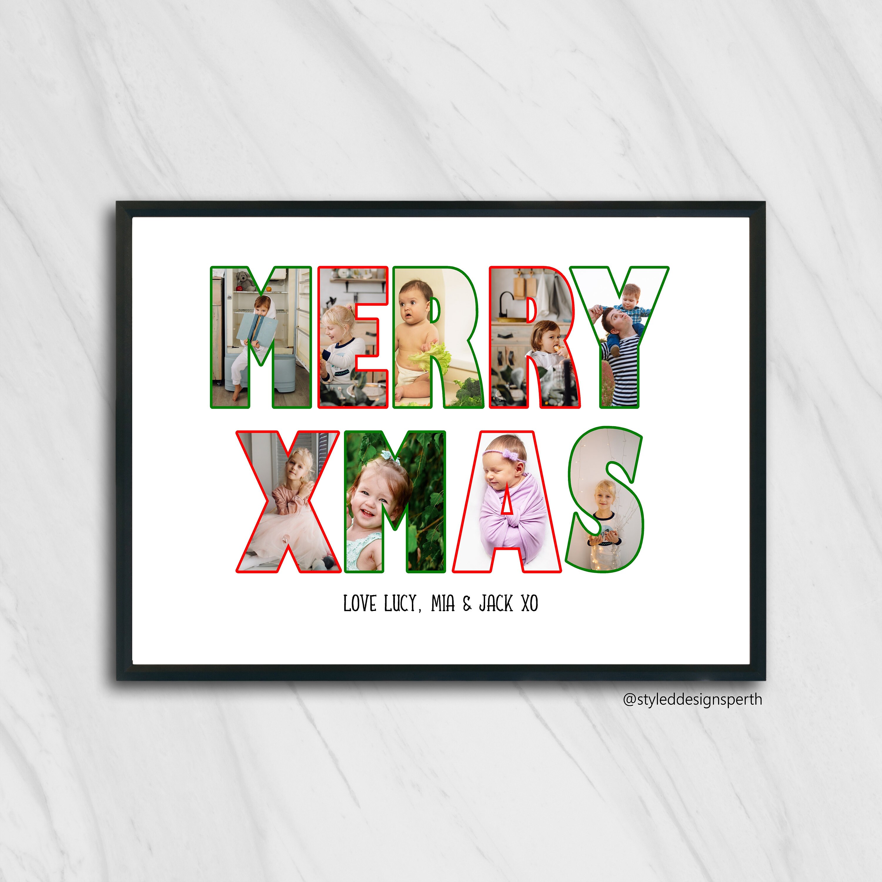 Family Christmas Gift Personalised gift Grandparent gift Etsy