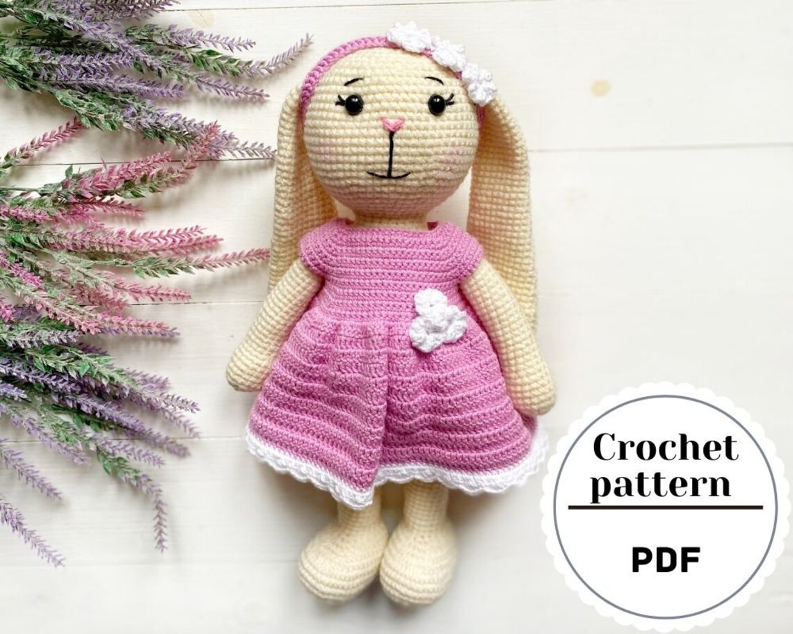 Crochet PATTERN Bunny in a dress. Сrochet rabbit amigurumi | Etsy