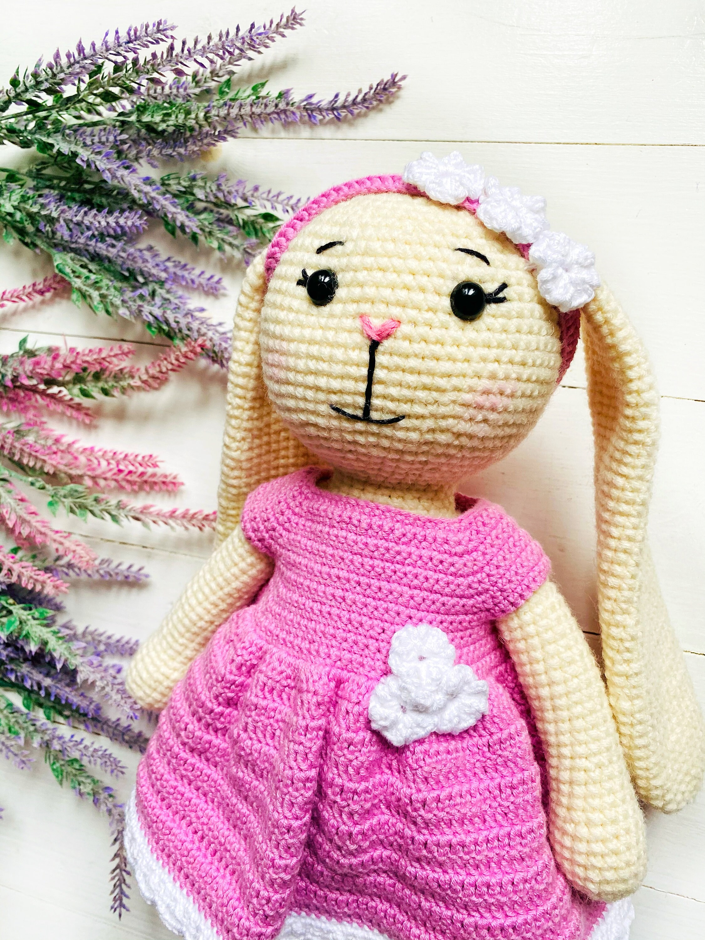 Crochet PATTERN Bunny in a dress. Сrochet rabbit amigurumi Etsy