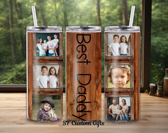 Personalized Tumbler with Pictures Text, Custom Photo Stainless Steel Coffee Tumbler, photo Custom