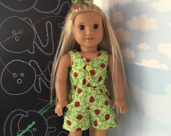 18 inch doll summer romper