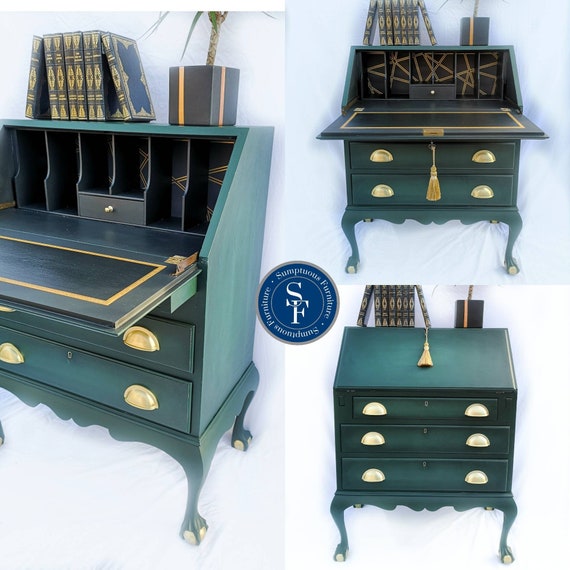 Antique Bureau Desk Professional Restoration Bespoke Service for