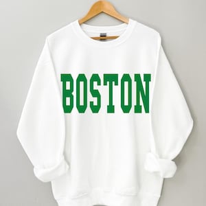 Boston Sweatshirt, Boston Crewneck, Boston Shirt Women, Boston Gifts, Boston Shirts for Women, Boston Sweater