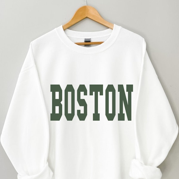 Boston Sweatshirt, Boston Crewneck, Boston Shirt Women, Boston Gifts, Boston Shirts for Women, Boston Sweater