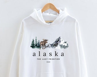 Alaska Hoodie, Alaska Sweatshirt, Alaska Sweater, Alaska Gifts, Alaska Gift Ideas, Alaska Shirt for Women, Alaska Hoodies