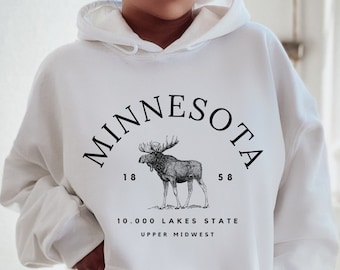 Minnesota Hoodie, Minnesota Sweatshirt, Minnesota Shirts for Women, Minnesota Gifts