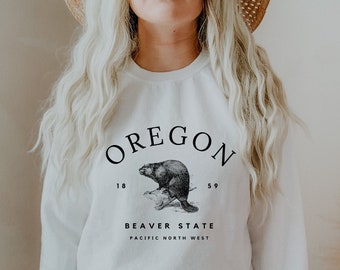 Oregon Sweatshirt for Women, Oregon Crewneck, Oregon Gifts, Oregon Shirt Women, Oregon Sweater