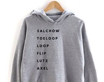 Figure Skating Hoodie, Ice Skating Sweatshirt, Gifts for Figure Skaters