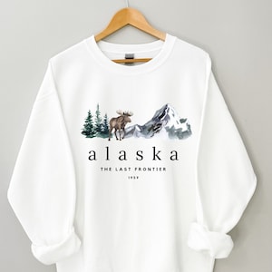 Alaska Sweatshirt, Alaska Crewneck, Alaska Shirts for Women, Alaska Shirt, Alaska Gifts, Alaska Sweater, Alaska Shirt Women
