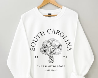 South Carolina Sweatshirt, South Carolina Crewneck, South Carolina Gifts, South Carolina Shirts for Women, South Carolina Sweater