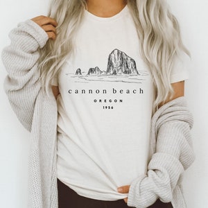 Cannon Beach T-shirt, Cannon Beach Shirts for Women, Cannon Beach Gifts, Haystack Rock Shirt