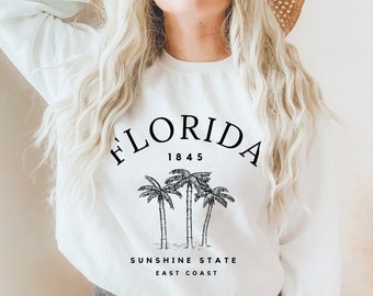 Florida Sweatshirt, Florida Crewneck, Florida Gifts for Women, Florida Sweater, Florida Girls Trip, Florida Shirts, Florida Bachelorette