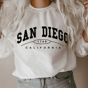San Diego Sweatshirt, San Diego Crewneck, San Diego Shirt Women, San Diego Gifts, San Diego Shirts for Women