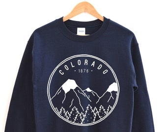 Colorado Sweatshirt Women, Colorado Crewneck, Colorado Shirts for Women, Colorado Sweater, Colorado Gifts, Mountain Sweatshirt