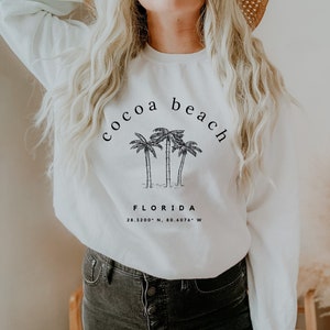 Cocoa Beach Sweatshirt, Cocoa Beach Crewneck, Cocoa Beach Florida, Cocoa Beach Shirt, Cocoa Beach Gifts
