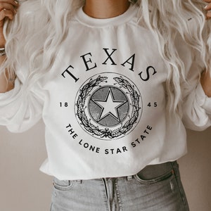Texas Sweatshirt Women, Texas Crewneck, Texas Sweater, Texas Shirt Women, Texas Shirts for Women, Texas Gift, Texas Gifts for Women
