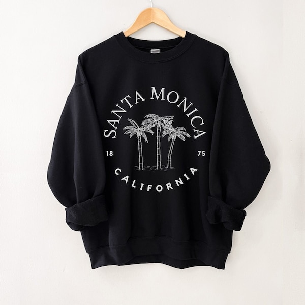 Santa Monica Sweatshirt, Santa Monica Crewneck, Santa Monica Shirts for Women, Santa Monica Shirt, Santa Monica Gifts, Santa Monica Sweater