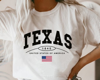Texas T Shirt for Women, Texas Tshirt Women, Texas Shirt Women, Texas, Texas Gifts, Texas Gift Women, State Shirt Vintage