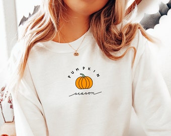 Pumpkin Sweatshirt, Pumpkin Shirt, Fall Sweatshirt for Women, Pumpkin Season Shirt, Halloween Sweatshirt, Fall Sweater