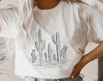 Cactus Tshirt Women, Cactus T-Shirts, Cactus Shirts for Women, Cactus Shirt, Cactus Gifts for Women, Desert Shirt