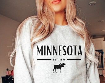 Minnesota Sweatshirt, Minnesota Crewneck, Minnesota Gifts for Women, Minnesota Sweatshirt Women, Minnesota Shirts
