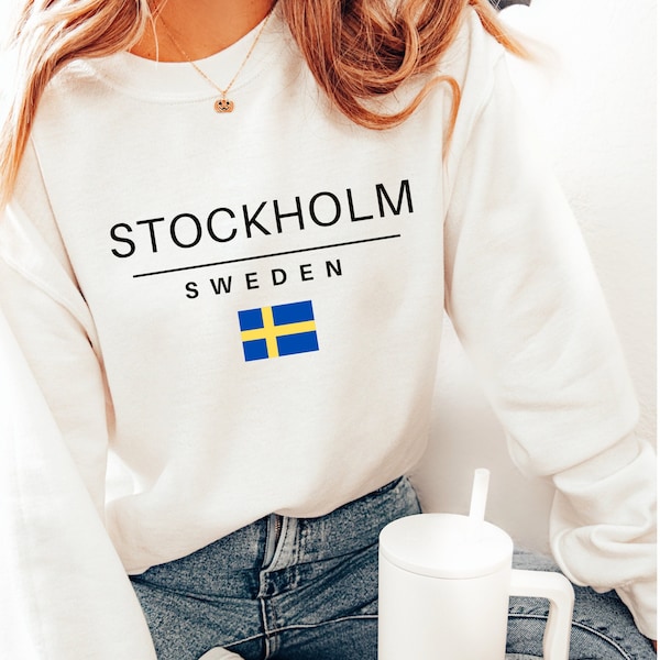 Stockholm Sweatshirt, Stockholm Crewneck, Sweden Sweatshirt, Stockholm Gifts, Stockholm Shirt, Stockholm Souvenir