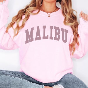 Malibu Sweatshirt, Malibu Crewneck, Malibu Shirts, Malibu Gift, Malibu Sweater, Graphic Sweatshirt, Teen Girl Gifts, Malibu Bachelorette