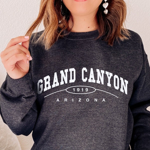 Grand Canyon Sweatshirt, Grand Canyon Crewneck, Vintage Sweatshirt Style, Grand Canyon National Park, Grand Canyon Gifts, Souvenir