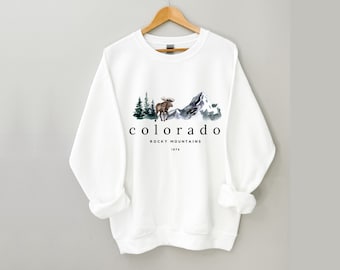 Colorado Sweatshirt, Colorado Crewneck, Colorado Shirts for Women, Colorado Gifts, Colorado Mountain Sweatshirt, Colorado Shirt