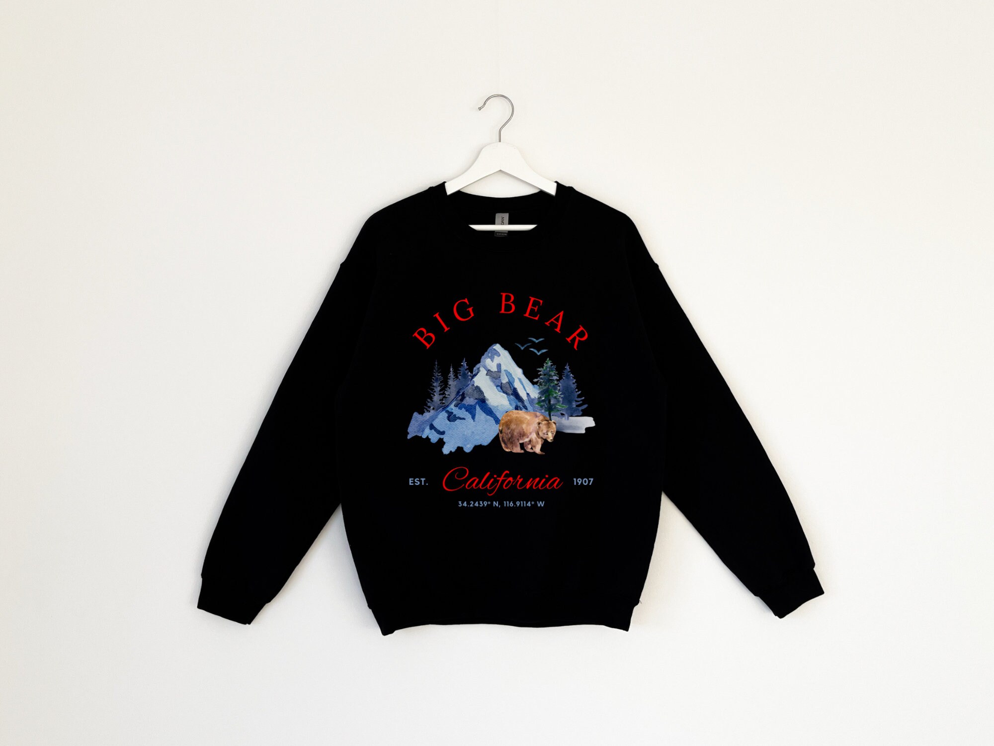 [GRAVER]★OF BIG BEAR SWEATSHIRT Big Bear Sweatshirt, Big Bear Crewneck, Big Bear Lake, Big