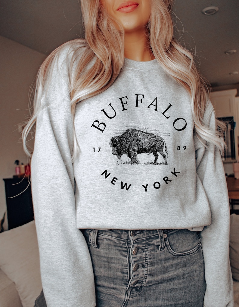 Buffalo New York Sweatshirt, Buffalo Sweatshirt, Buffalo Crewneck, Buffalo New York Gifts, Buffalo Shirts, Buffalo NY Shirt, Buffalo Sweater image 3