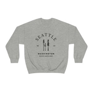 Seattle Sweatshirt, Seattle Crewneck, Seattle Shirts for Women, Seattle Gifts, Seattle Shirt immagine 4