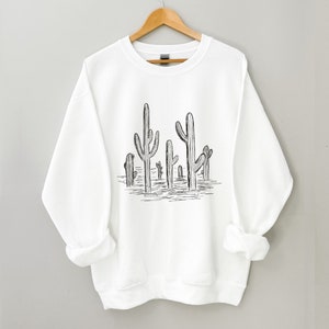 Cactus Sweatshirt, Cactus Crewneck, Cactus Shirt Women, Cactus Sweater, Cactus Gifts for Women image 5