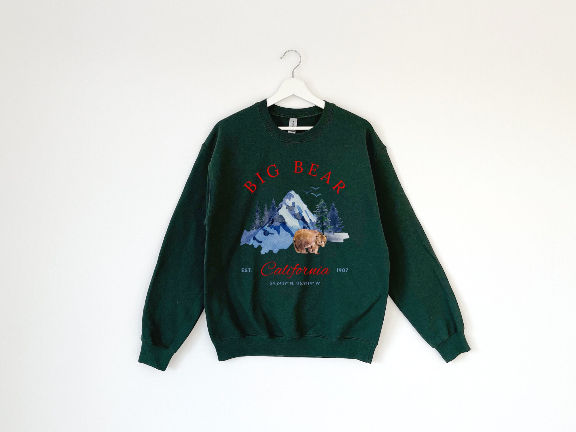 [GRAVER]★OF BIG BEAR SWEATSHIRT Big Bear Sweatshirt, Big Bear Crewneck, Big Bear Lake, Big