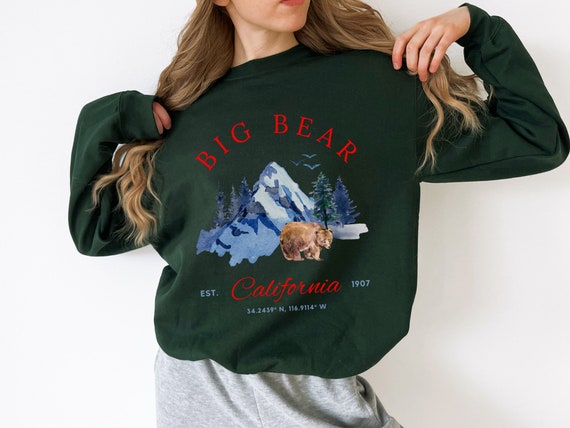 Big Bear Sweatshirt Big Bear Crewneck Big Bear Lake Big Bear Mountain Big Bear Gifts Big Bear California Shirt Big Bear Sweater Etsy UK