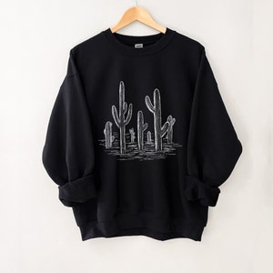 Cactus Sweatshirt, Cactus Crewneck, Cactus Shirt Women, Cactus Sweater, Cactus Gifts for Women image 3