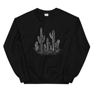 Cactus Sweatshirt, Cactus Crewneck, Cactus Shirt Women, Cactus Sweater, Cactus Gifts for Women image 4