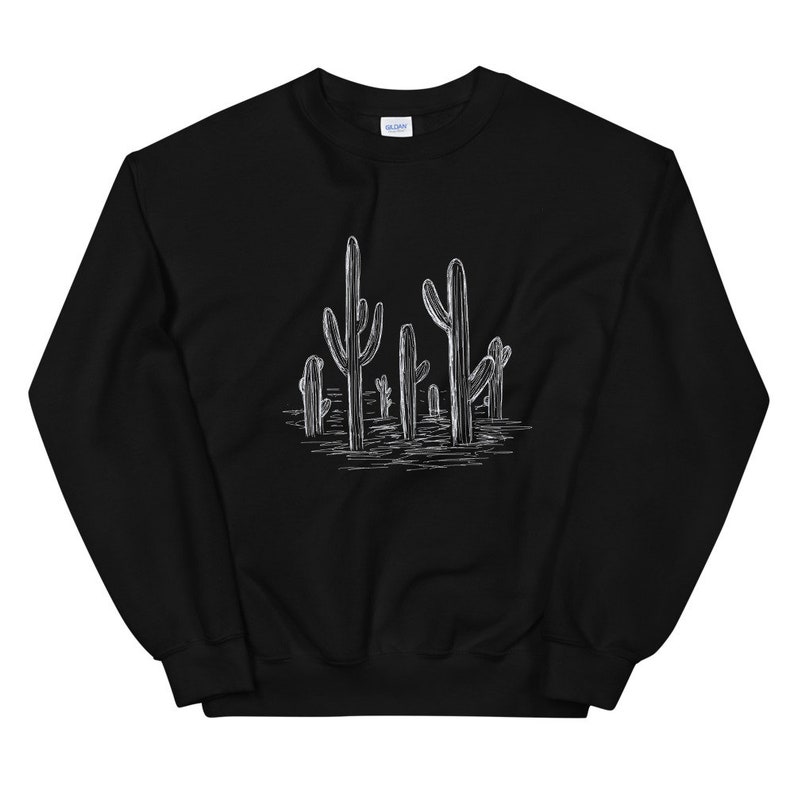 Cactus Sweatshirt, Cactus Crewneck, Cactus Shirt Women, Cactus Sweater, Cactus Gifts for Women image 4